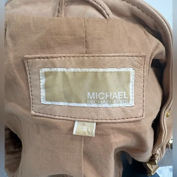 Michael Kors Moto Style Genuine Leather jacket - Picture 3 of 4